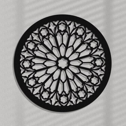 Rozeta gotycka dekoracja ścienna