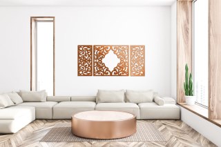 Ekskluzywny tryptyk w kolorze różowego złota