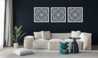 Tryptyk 3 obrazy ażurowe