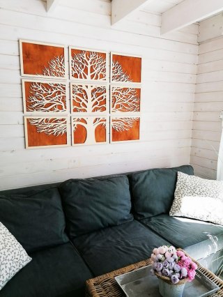 Zjawiskowa mozaika ażurowa z motywem drzewa