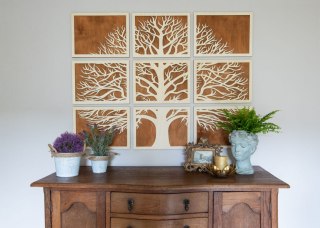 Zjawiskowa mozaika ażurowa z motywem drzewa