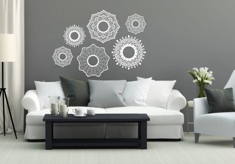 Ozdoba do salonu boho biała