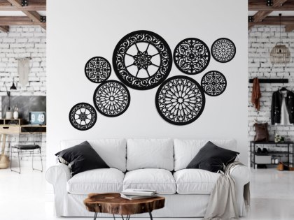 Duża orientalna dekoracja ścienna