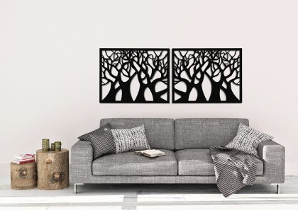 Dekoracyjny dyptyk do salonu