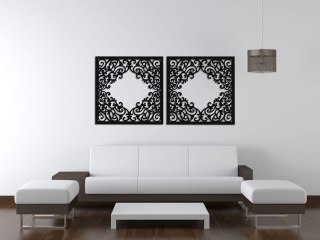 Geometrycznydyptyk ścienny