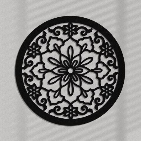 Orientalna dekoracja ścienna czarna