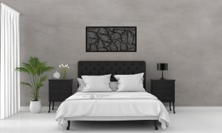 Dekoracja ścienna z motywem liści