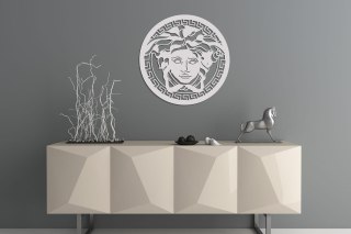 Okrągła dekoracja ścienna meduza