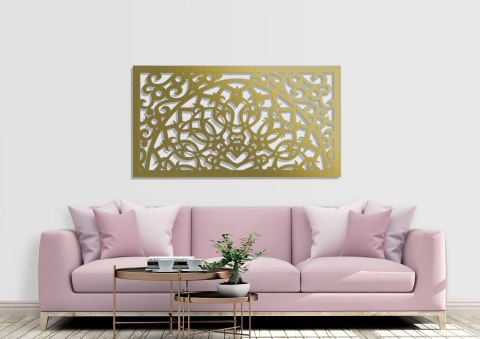 Panel ażurowy orientalny złoty