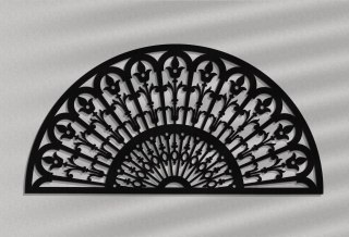 Dekoracja ścienna wachlarz