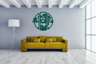 Okrągły tryptyk ścienny