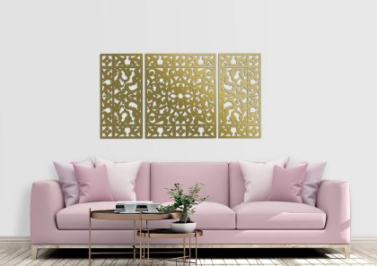 Orientalny tryptyk ścienny