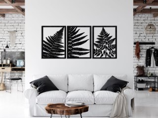 Tryptyk ażurowy z motywem paproci