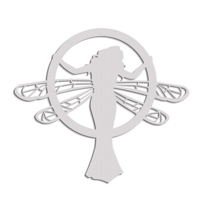 Dekoracja ścienna ażurowa kobieta ważka