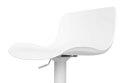 Krzesło barowe STOR regulowane białe