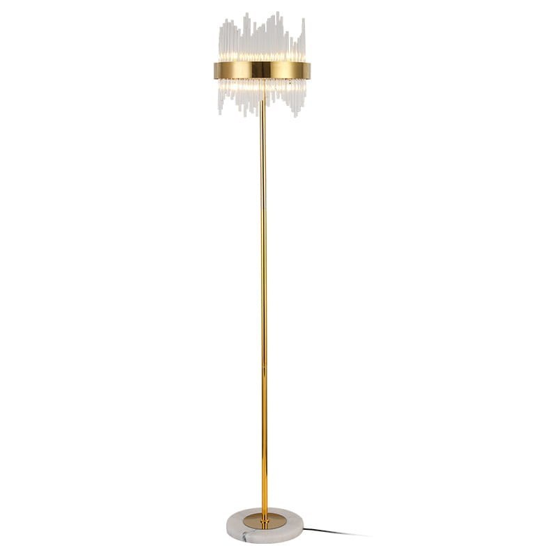 Lampa stojąca złota 165 cm