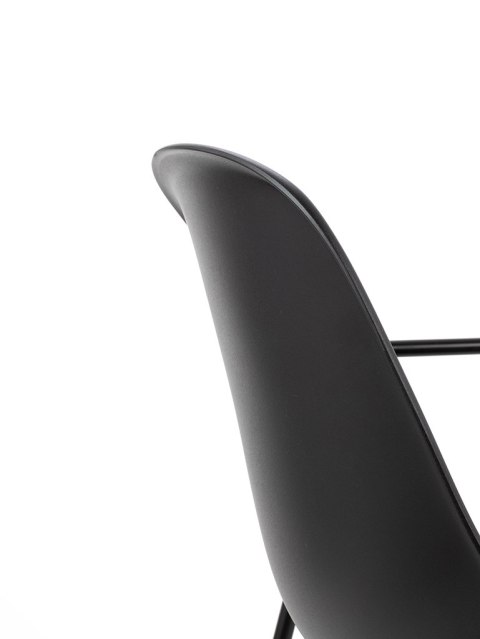 Krzesło RESOL ARM czarne - polipropylen, metal