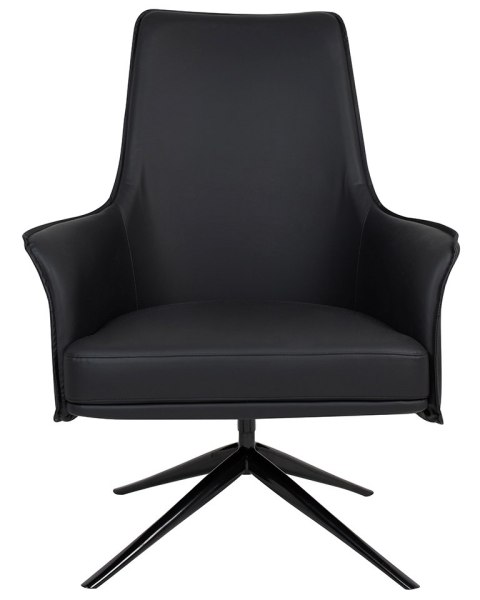 Fotel VICTOR czarny - PU, metal