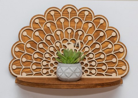 Kwietnik na ścianę paw S