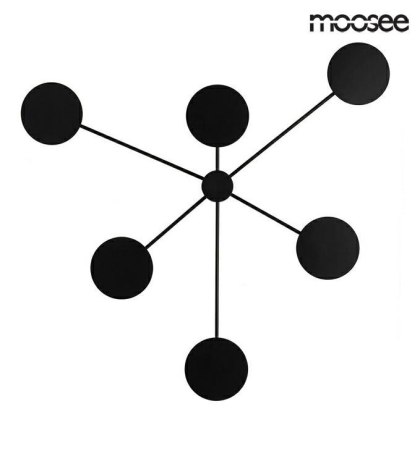 MOOSEE lampa ścienna SHADOW 6 CLOSE czarna