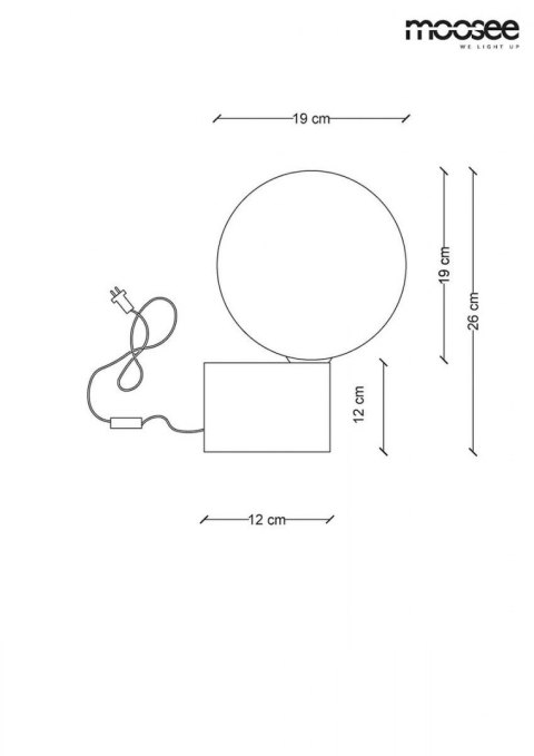 MOOSEE lampa stołowa PARLA 20 złota