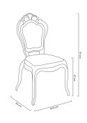 Krzesło KING transparentne - poliwęglan