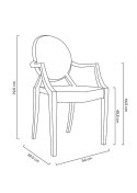 Krzesło LOUIS transparentne - poliwęglan
