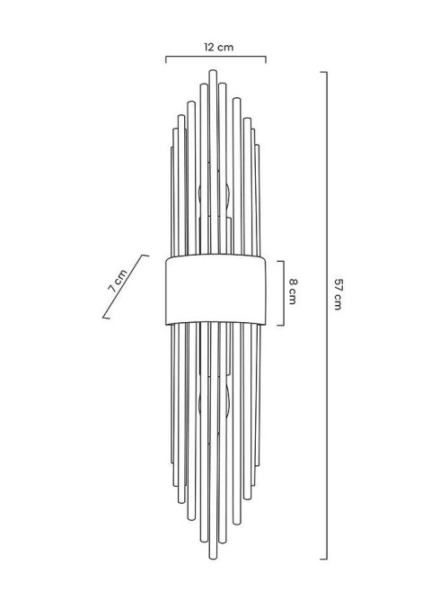 MOOSEE lampa ścienna AMANDA złota