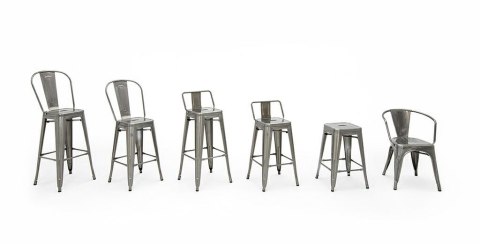 Krzesło barowe TOWER BIG BACK 76 (Paris) metal