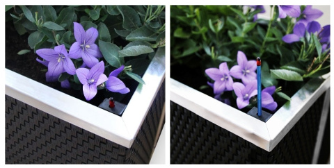 Donica technorattanowa z automatycznym nawodnieniem 50 x 50 x 43 cm