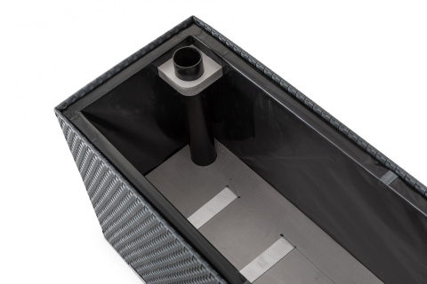 Donica technorattanowa z automatycznym nawodnieniem 50 x 50 x 43 cm