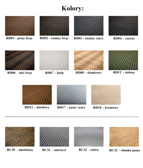 Donica technorattanowa z automatycznym nawodnieniem 50 x 50 x 43 cm