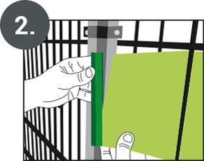 Klipsy do taśmy ogrodzeniowej 2600x19 cm