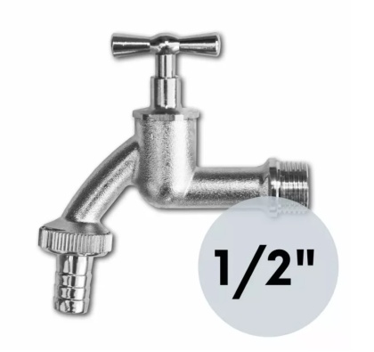 Kranik do zbiornika niklowany METALTAP 1/2