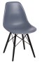 Krzesło P016W PP dark grey/black