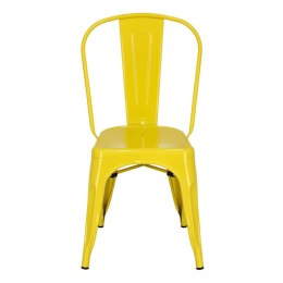 Krzesło Paris żółte inspirowane Tolix