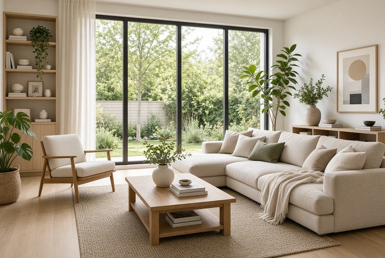 sofa i fotel w salonie